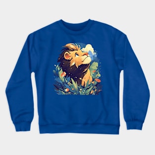 cartoon lion Crewneck Sweatshirt